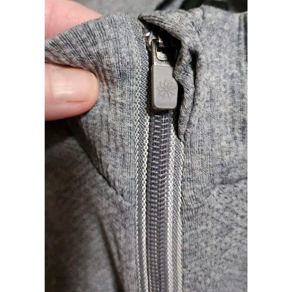 Athleta Women's 1/4 Zip Jacket Grey Lightweight Womens Small - Picture 3 of 7